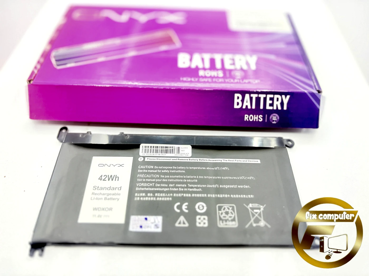 باتری دل Battery Dell WDXOR WDX0R 3CRH3 P69G001 T2JX4 C4HCW 0C4HCW FC92N  Inspiron 13 7368 7378 15 5565 5567 5568 5578 17 5765 5767 7368 7378 7560 7570 7579 7569