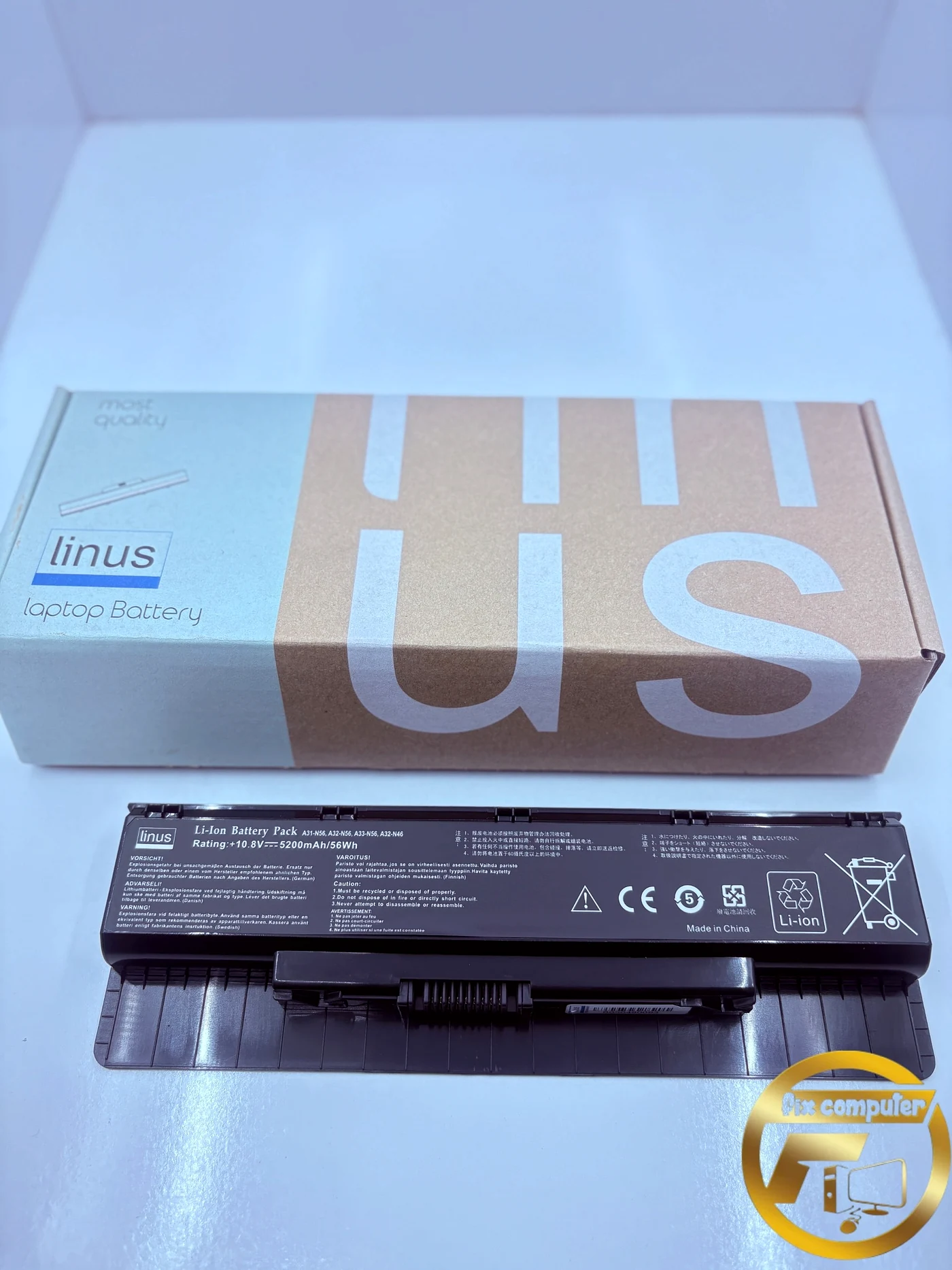 باتری ایسوسBattery Asus N46 n46v N46VJ N56 N56D N56V N76 N76V A31 N56 A32 N56 A33 N56